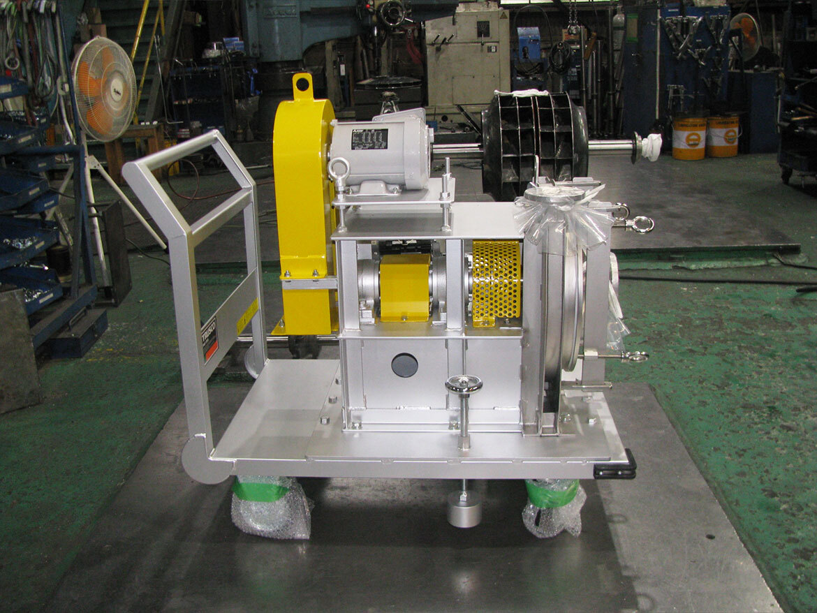 モータ機上型、台車移動式