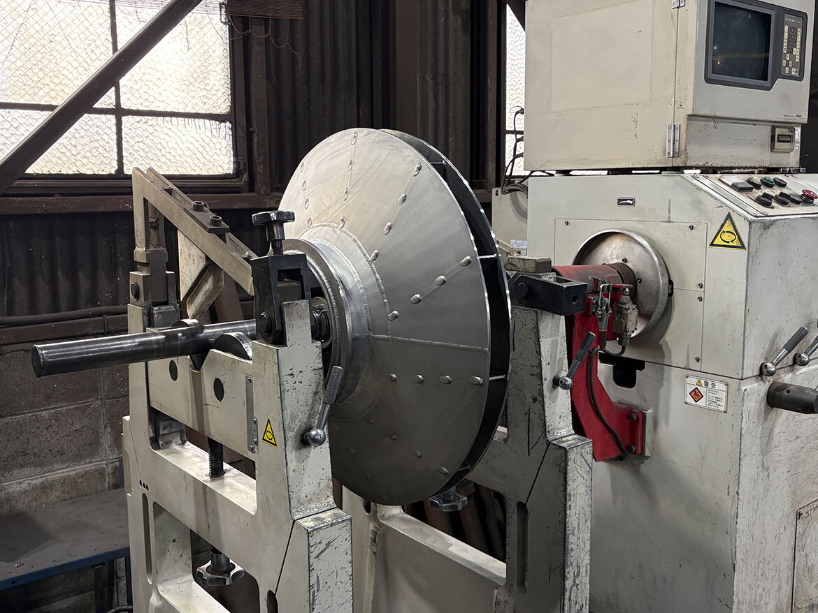 羽根車動バランス修正